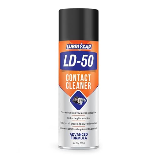 Lubrizap Contact Cleaner 200ml - Drive Out Dirt, Dust, Oil, Flux Residue and Moisture From Sensitive Electrical Parts and Equipment with Ease - Image 1
