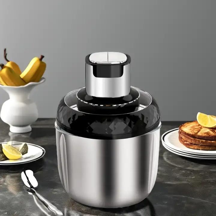 SHIKSHA PATRI 3L Electric Meat Grinder Electric Food Processor 4 BiLevel Blades for Chopping Grinding Mincing for Kitchen Vegetable Onion Garlic Salad Baby Food Fruit Nuts Pack of 1