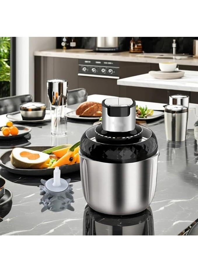 SHIKSHA PATRI SHIKSHA PATRI 3L Electric Meat Grinder Electric Food Processor 4 BiLevel Blades for Chopping Grinding Mincing for Kitchen Vegetable Onion Garlic Salad Baby Food Fruit Nuts Pack of 1  - Image 5