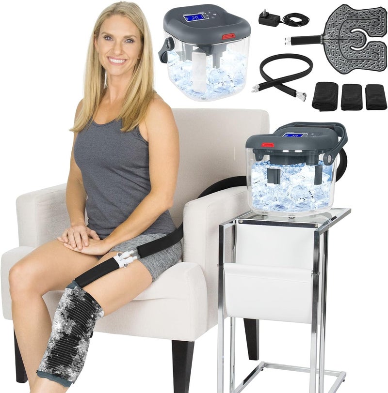 Vive Ice Therapy Machine Replacement Pads  Flexible Ergonomic Reusable Padding for Cold Therapy  Pain Relief System  Knee Shoulder Ankle and Hip Adjustable Device Ice Therapy Machine - Image 1