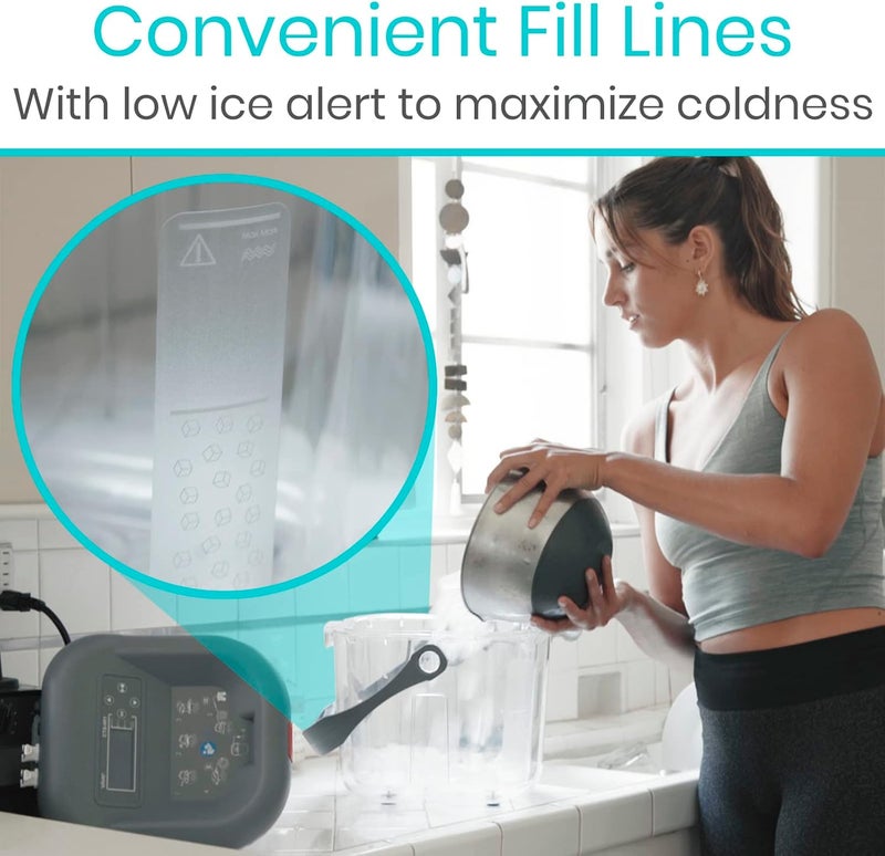 Vive Ice Therapy Machine Replacement Pads  Flexible Ergonomic Reusable Padding for Cold Therapy  Pain Relief System  Knee Shoulder Ankle and Hip Adjustable Device Ice Therapy Machine - Image 5