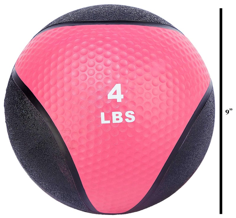 Fitvids Workout Exercise Fitness Weighted Medicine Ball, Wall Ball and Slam Ball​, Medicine Ball​, 4 Pounds - Image 4