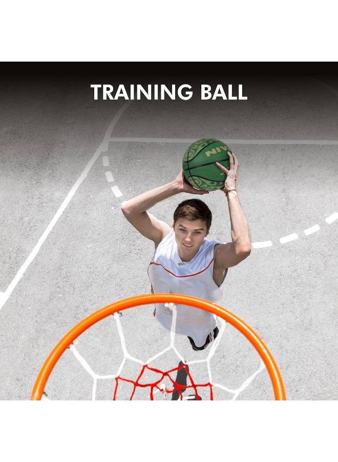 Nivia Safari Basketball, As per Basic Standard, 8 Panels, Molded Durable Rubber Cover with Pebbled Texture, Butyl Threadwounded Bladder, Made for Beginners, to Play on All Indoor & Outdoor Surfaces (Multicolor, Size - 3) - Image 5