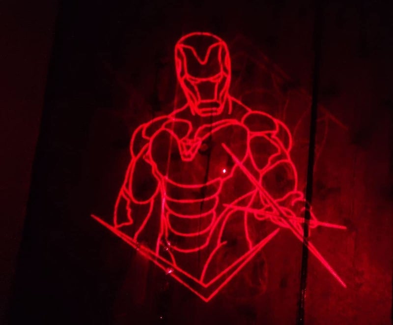 VikriDA Red Light Laser Beam Pointer Toy – Action Hero Series with 4 Interchangeable Projection Caps for Kids Fun & Party Play - Red - Image 5