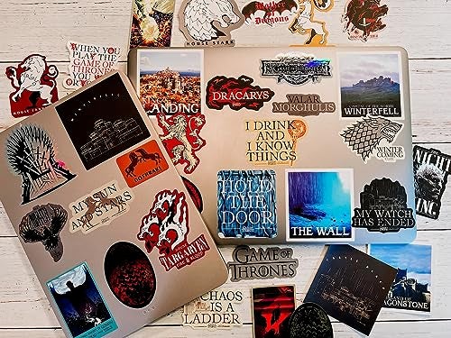 Conquest Journals Game of Thrones Sigils and Iconic Art Vinyl Stickers, 60 Unique Stickers Including 5 Holograms, Waterproof, UV and Scratch Resistant, Officially Licensed - Image 2