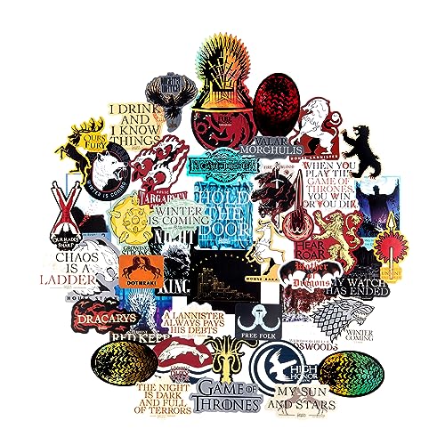 Conquest Journals Game of Thrones Sigils and Iconic Art Vinyl Stickers, 60 Unique Stickers Including 5 Holograms, Waterproof, UV and Scratch Resistant, Officially Licensed - Image 5