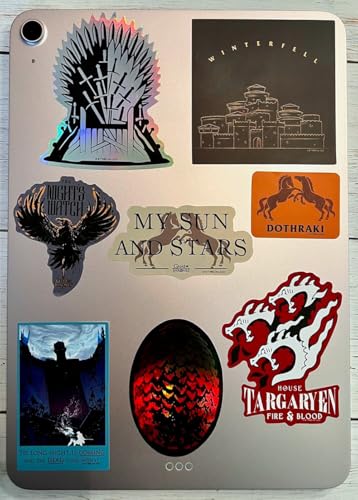 Conquest Journals Game of Thrones Sigils and Iconic Art Vinyl Stickers, 60 Unique Stickers Including 5 Holograms, Waterproof, UV and Scratch Resistant, Officially Licensed - Image 4