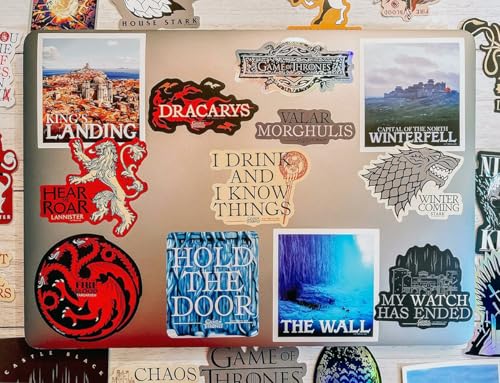 Conquest Journals Game of Thrones Sigils and Iconic Art Vinyl Stickers, 60 Unique Stickers Including 5 Holograms, Waterproof, UV and Scratch Resistant, Officially Licensed - Image 3