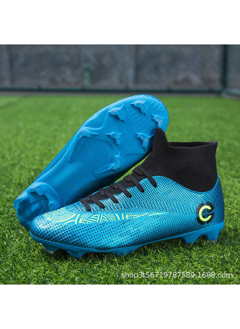 Generic - Plus Size 46-49 Soccer Cleats for Artificial Turf spike blue - Image 1