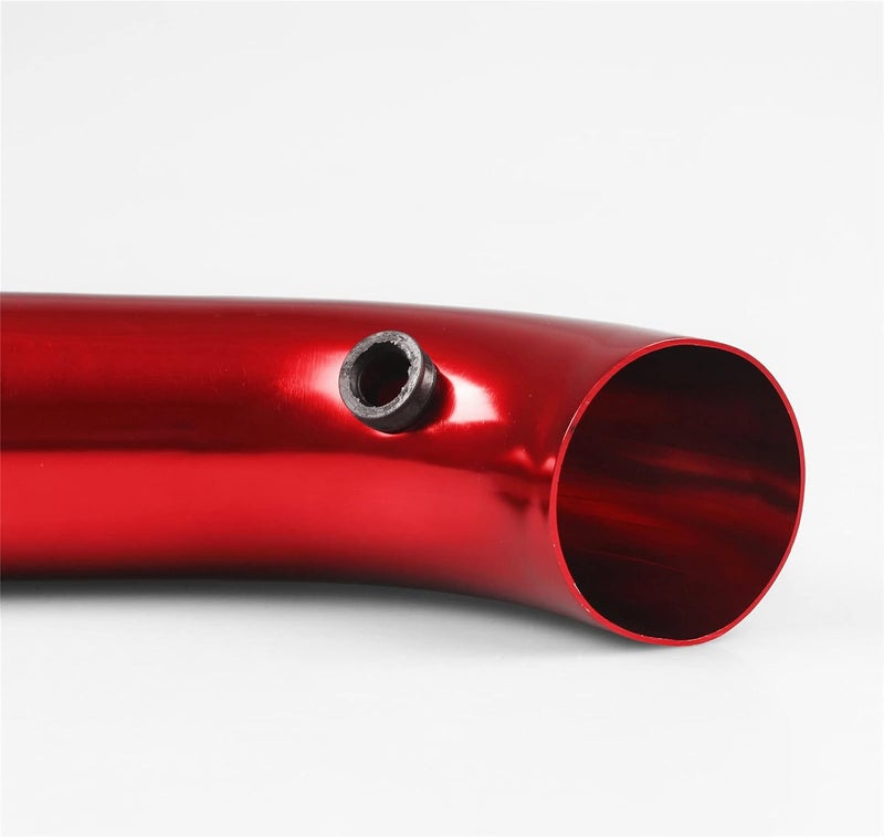 LPFIDI 3 Inch Universal Aluminum Cold Air Intake System Filter Car Truck Turbo Piping Red - Image 4