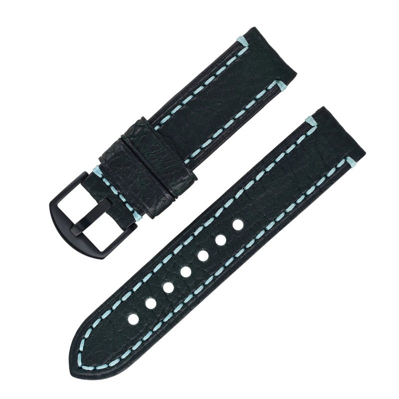 Bluejw Top Grain Leather Watch Band Replacement - Rugged Oil-Tanned Sports Strap for Men - Image 1