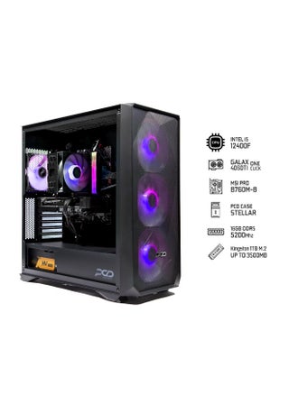 STELLAR Gaming PC High Performance with Intel Core i5-12400F Processor/16GB RAM/1TB SSD/8GB NVIDIA GeForce RTX 4060TI Graphics Card/Windows 11 Pro/Black - pzsku/Z634975149C2BDD88B902Z/45/_/1723538489/50dea717-7286-4a3e-a7d6-9f096454921a