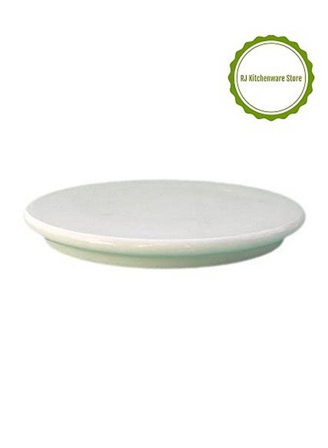 RJ kitchenware Store RJ kitchenware Store marble white marble chakla roti maker for kitchen 10 inch Chapati/roti/papad/fulka/bread maker rolling stone boards (white)  - Image 3