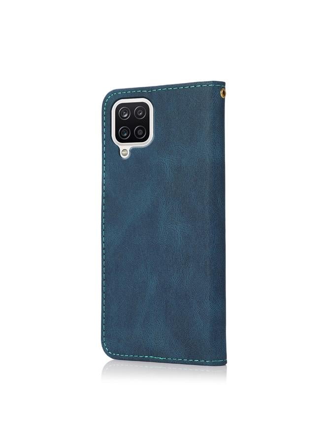 زبون جراب لهاتف Huawei P40 lite، جراب هاتف جلدي مزدوج اللون بخياطة - Image 3