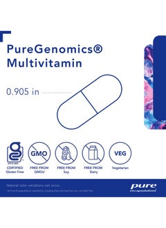 Pure Encapsulations Pure Encapsulations PureGenomics UltraMultivitamin | Support for Common Genetic Polymorphisms | 90 Capsules  - Image 2