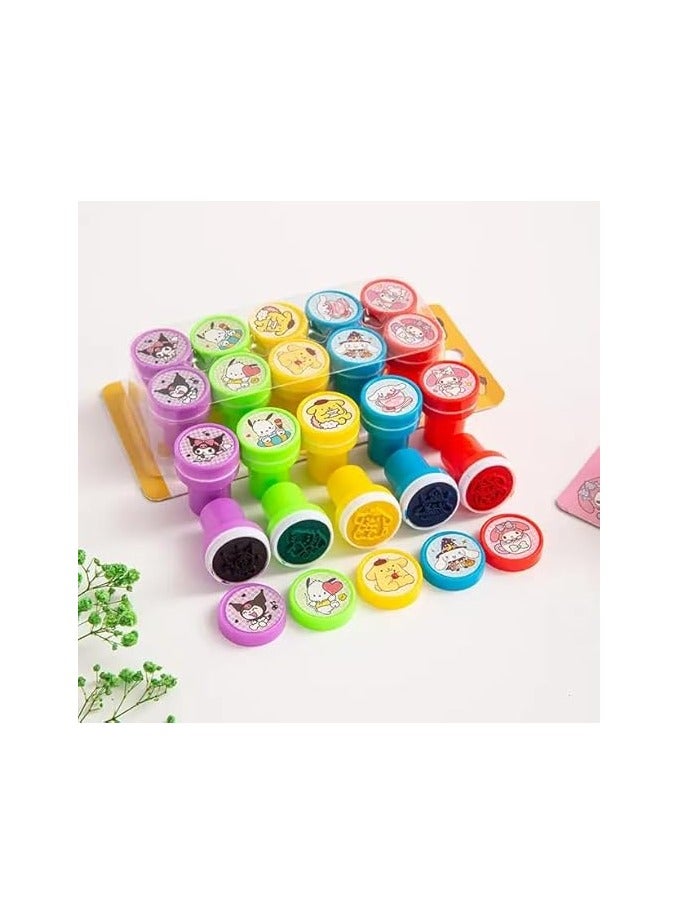 Children's stamps in various and diverse shapes, number (10 pieces), presented as a gift to children, with multiple models, shapes and colors - Image 1