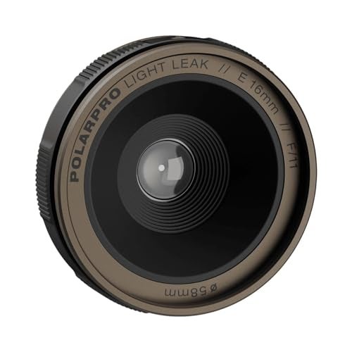 PolarPro عدسة PolarPro LightLeak 28mm - مظهر فيلم الاستخدام لمرة واحدة لكاميرات الرقمية | حلقة تسرب ضوء قابلة للتعديل، فتحة ثابتة f/11 – مظهر قديم مع تركيز ناعم، حبيبات وتألق العدسة – لكاميرات Sony E Mount - Image 1