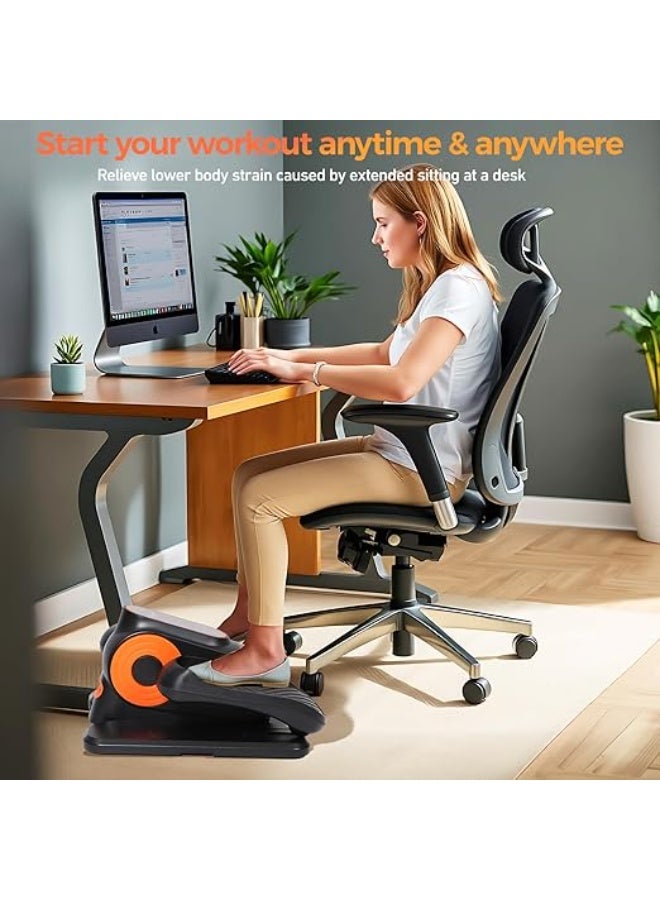 TIKNAL Under-desk elliptical leg exerciser for seniors and office workers – quiet operation, 12 speed levels, remote control, fully assembled - Image 3