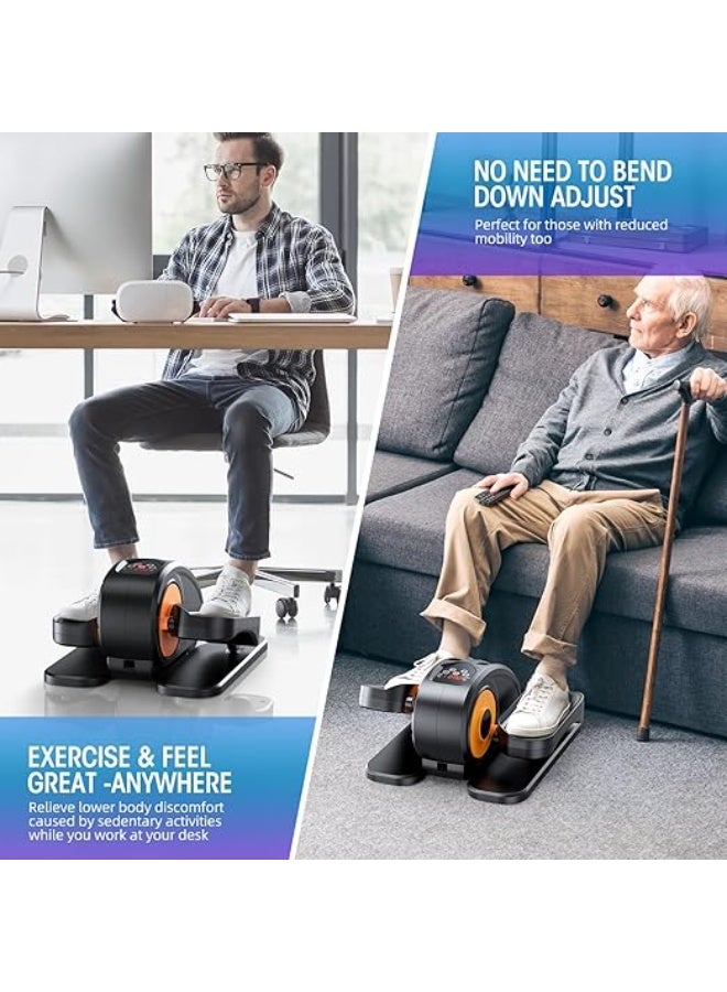 TIKNAL Under-desk elliptical leg exerciser for seniors and office workers – quiet operation, 12 speed levels, remote control, fully assembled - Image 2