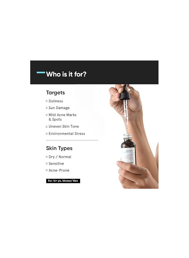 منيماليست سيروم نياسيناميد للوجه 5% مع فيت بي 3 وحمض الهيالورونيك لبشرة متوهجة صافية | يساعد على تقليل البهتان والتلف الناتج عن أشعة الشمس ويرطب ويصلح حاجز البشرة | للبشرة الجافة والحساسة | 30 مل - Image 4