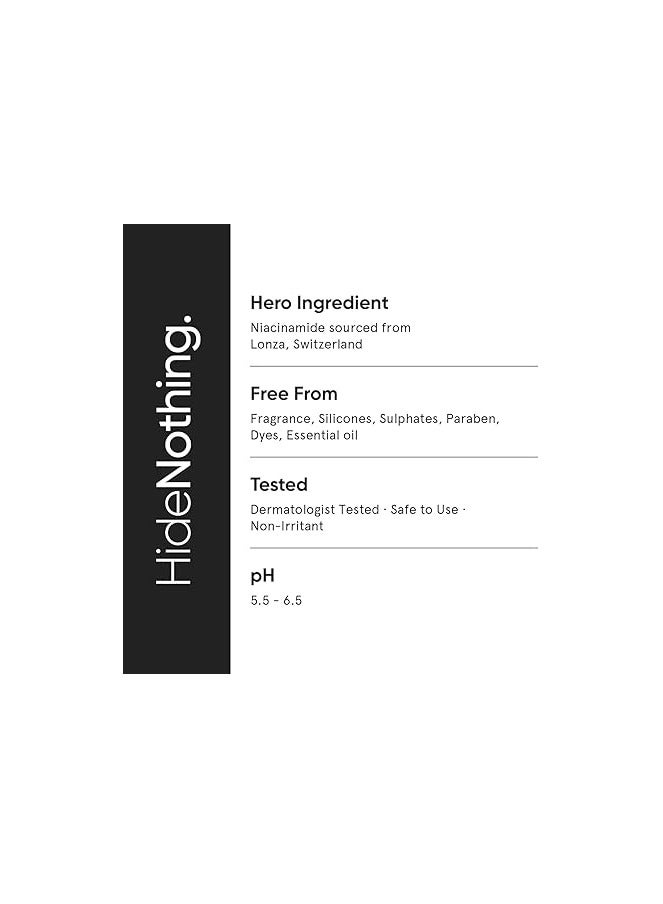 منيماليست سيروم نياسيناميد للوجه 5% مع فيت بي 3 وحمض الهيالورونيك لبشرة متوهجة صافية | يساعد على تقليل البهتان والتلف الناتج عن أشعة الشمس ويرطب ويصلح حاجز البشرة | للبشرة الجافة والحساسة | 30 مل - Image 5