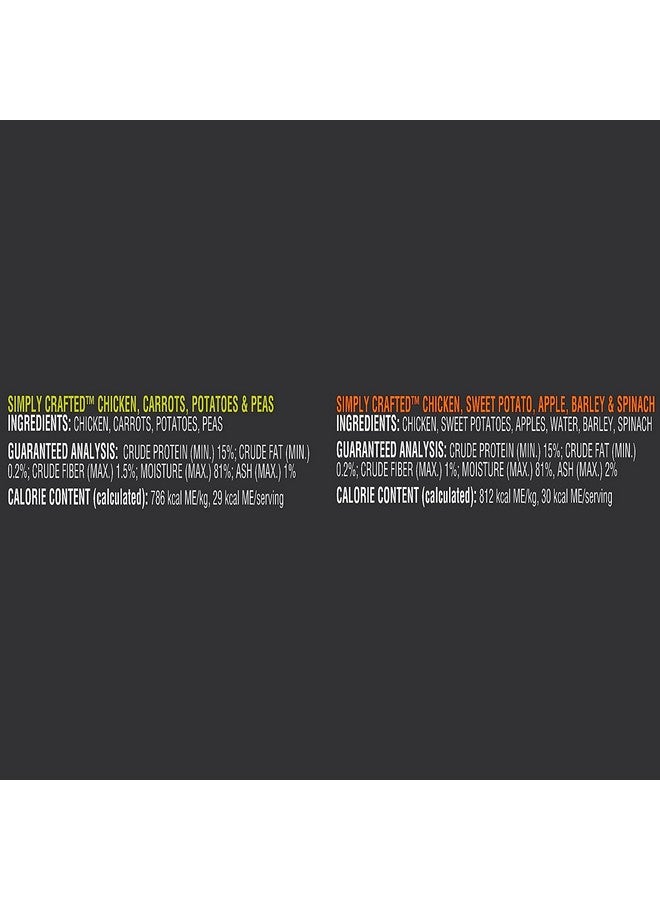 Cesar Simply Crafted Chicken, Carrots, Sweet Potato, Barley & Spinach Variety Pack Adult Wet Dog Food, 1.3 Oz., Count Of 8 - Image 4