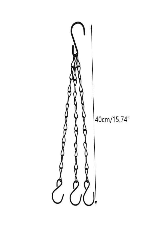 Flower pot hanging chain hook hanging flower bed plant hook S hook metal horticultural flower basket hanging chain 40cm - Image 3