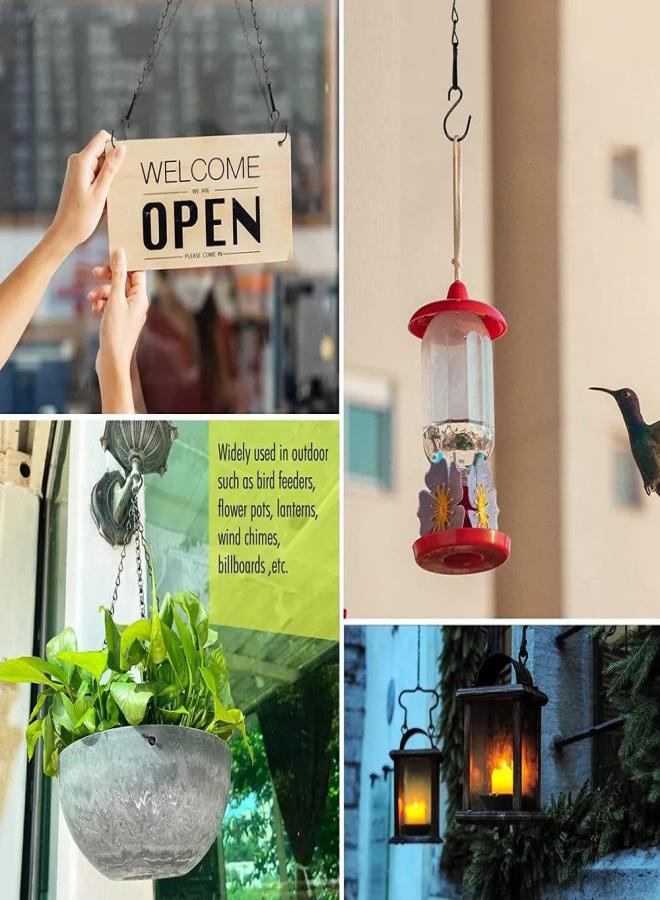 Flower pot hanging chain hook hanging flower bed plant hook S hook metal horticultural flower basket hanging chain 40cm - Image 5