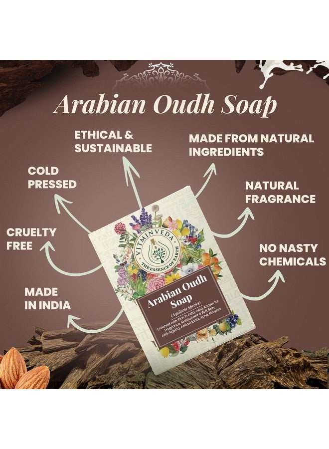 VITMINVEDA Oudh Soap, Arabian Oud Soap (125 Gm) | Luxury Premium Soap | Natural Soap | Handmade Organic Soap | Paraben & Chemical Free | Bath Soap for Men Women - Image 3