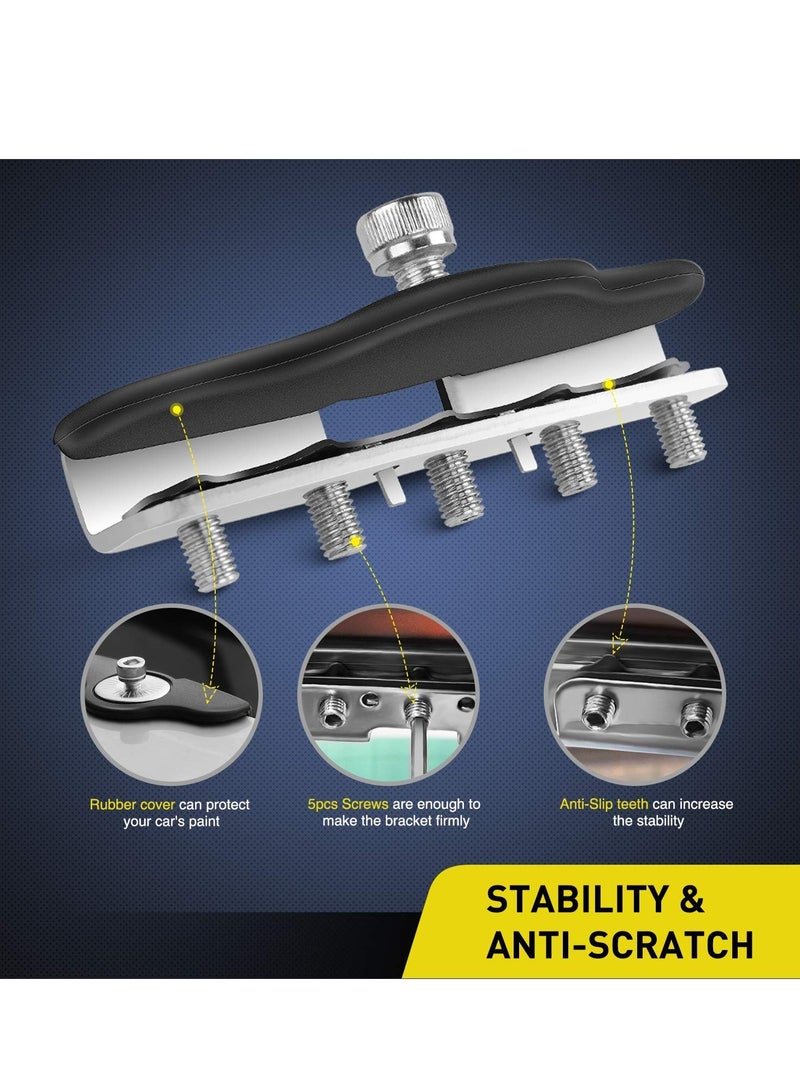 Excefore Led Light Bar Mounting Brackets, 2pcs Universal Hood Led Work Light Led Pods Mount Bracket Clamp Holder for Suv Truck off Road Installed No Need Drilling - Image 4