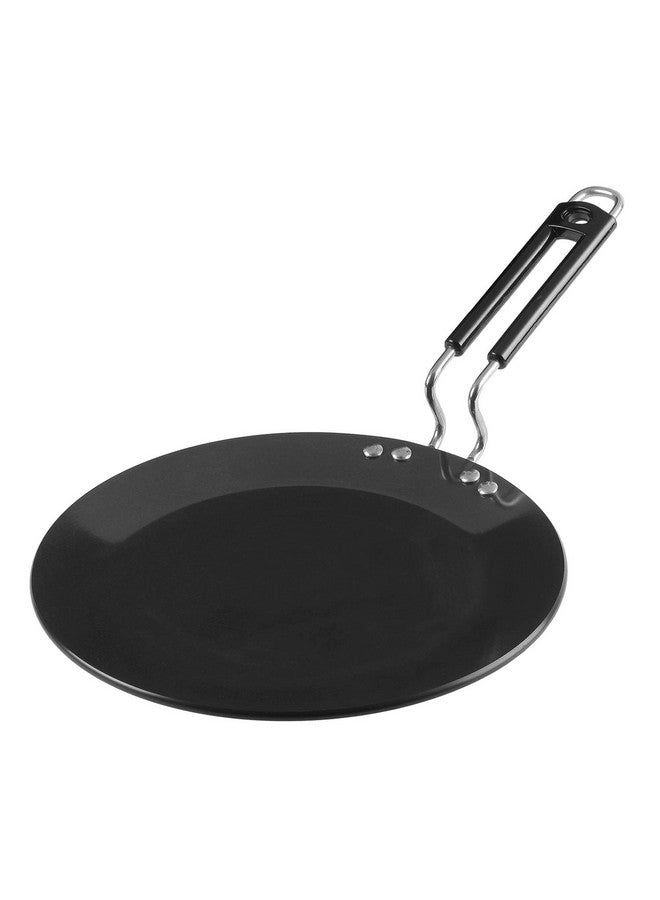 Vinod Black Pearl Plus Hard Anodised Flat Roti Tawa - 25 cm | 5.25mm Thick | Bakelite Handle | Chapati, Omelette Tawa | Scratch Proof | Induction & Gas Base | 2 Year Warranty - Image 1