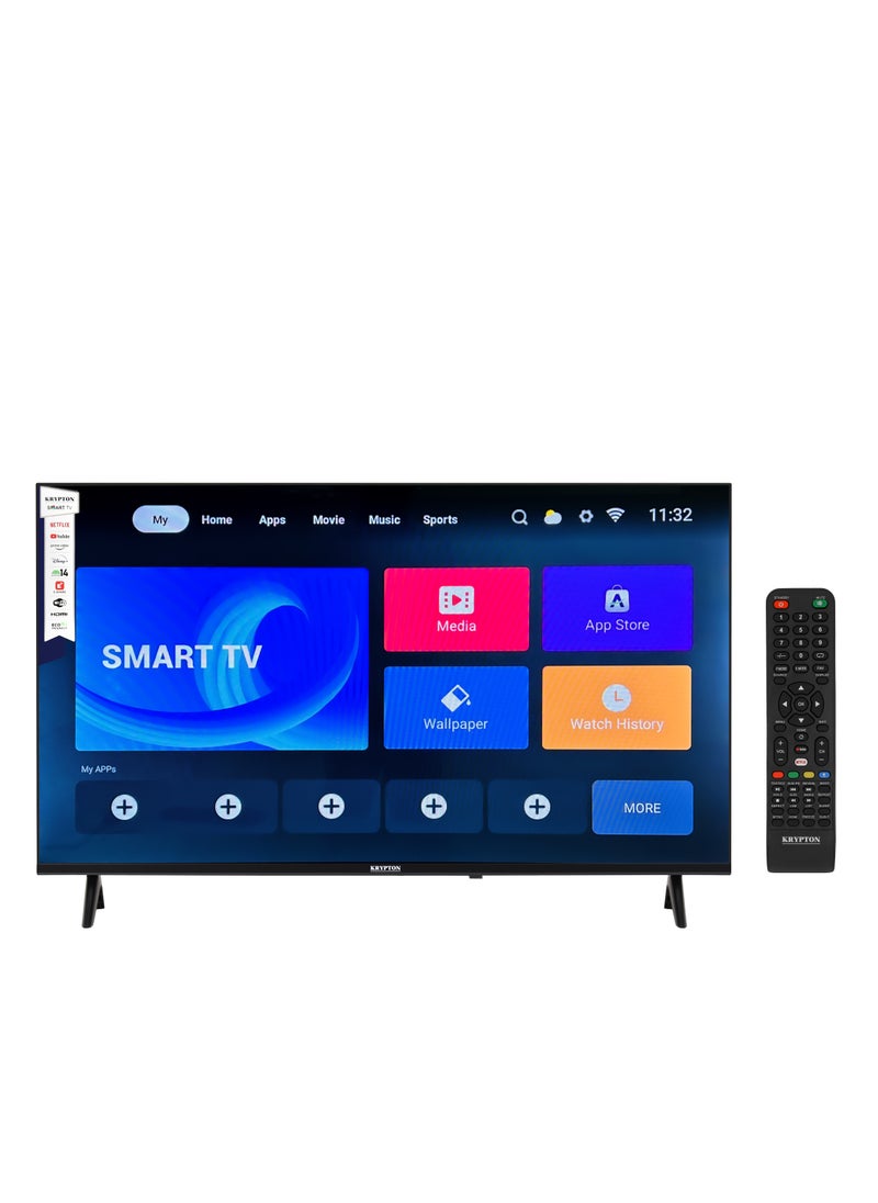 40 Inch Frameless HD Smart LED TV With Remote Control, HDMI And USB Ports, Head Phone Jack, PC Audio In ,Wi-Fi, Android 14.0 With E-Share, YouTube, Netflix Etc.