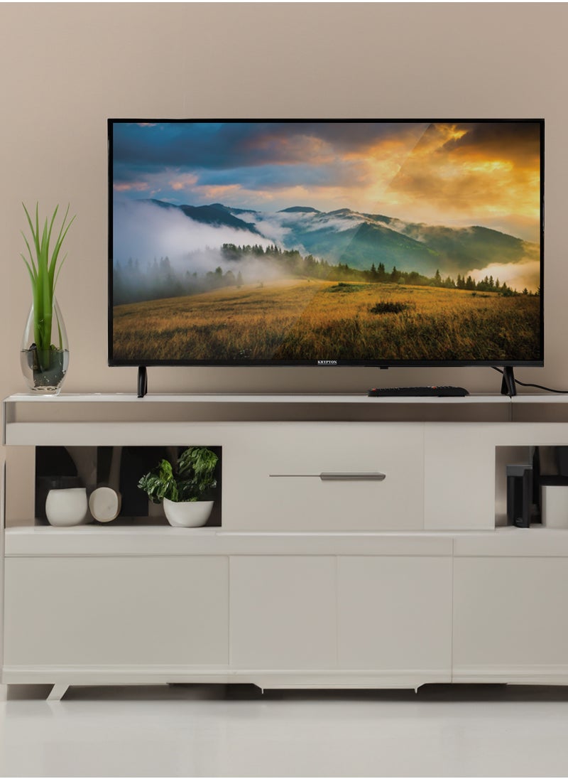 40 Inch Frameless HD Smart LED TV With Remote Control, HDMI And USB Ports, Head Phone Jack, PC Audio In ,Wi-Fi, Android 14.0 With E-Share, YouTube, Netflix Etc.