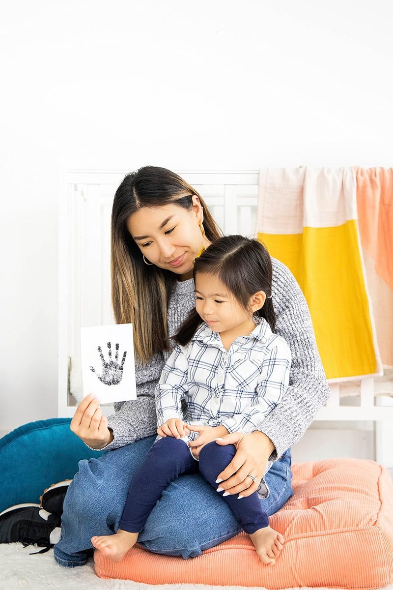 Pearhead ML CleanTouch Baby Ink Pad No Mess Inkless Baby Safe Ink DIY Handprint and Footprint Keepsake Black MediumLarge Pack of 2 - Image 5