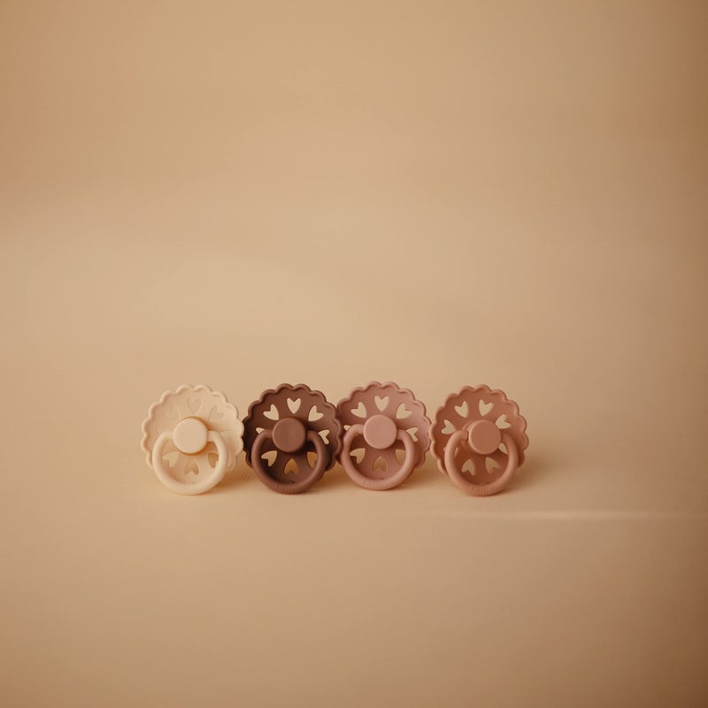 FRIGG Andersen Fairytale Natural Rubber Baby Pacifier | Made in Denmark | BPA-Free (Cream/Silky Satin, 6-18 Months) - Image 4