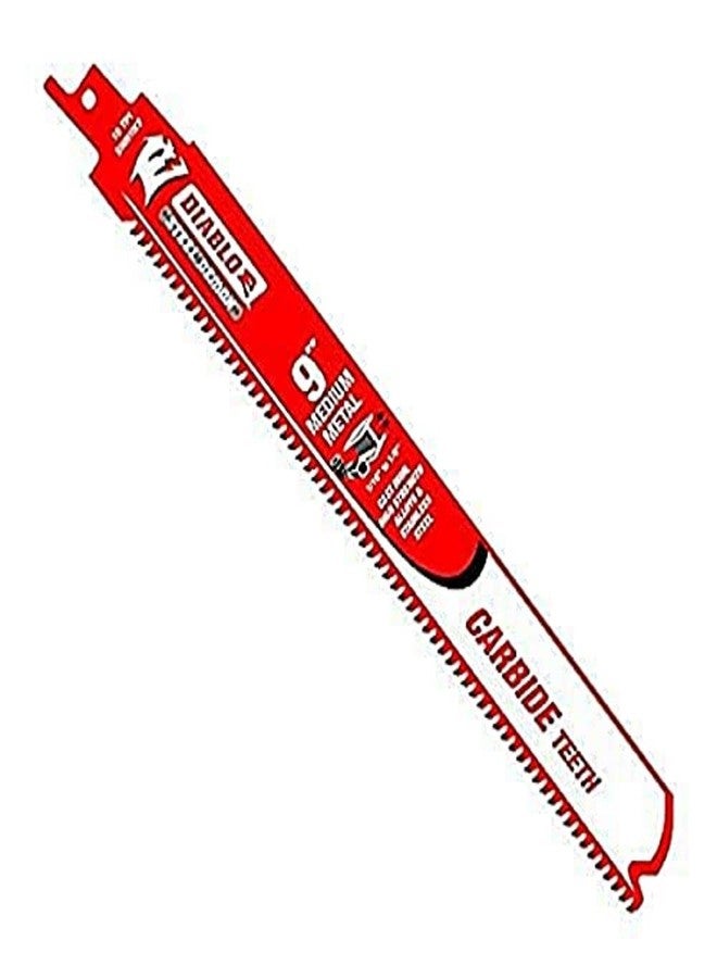 Diablo Steel Demon Carbide Teeth Reciprocating Saw Blades for Medium Metal - Carbide Tooth Design - 9" Length, 10 TPI, 3-Pack - DS0910CF3 - Image 2