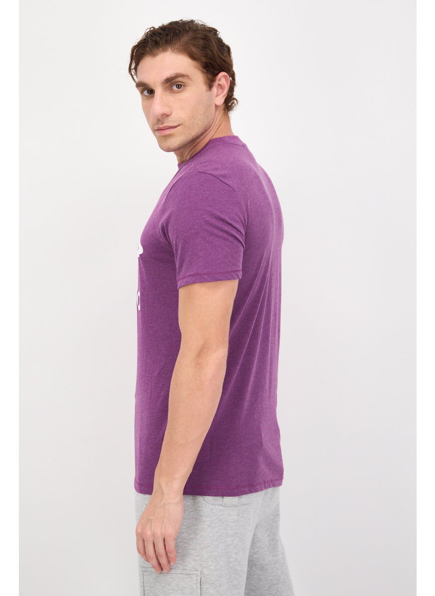 umbro - Men Sportswear Fit  Brand Logo Short Sleeves Outdoor T-Shirts, Purple - Image 1