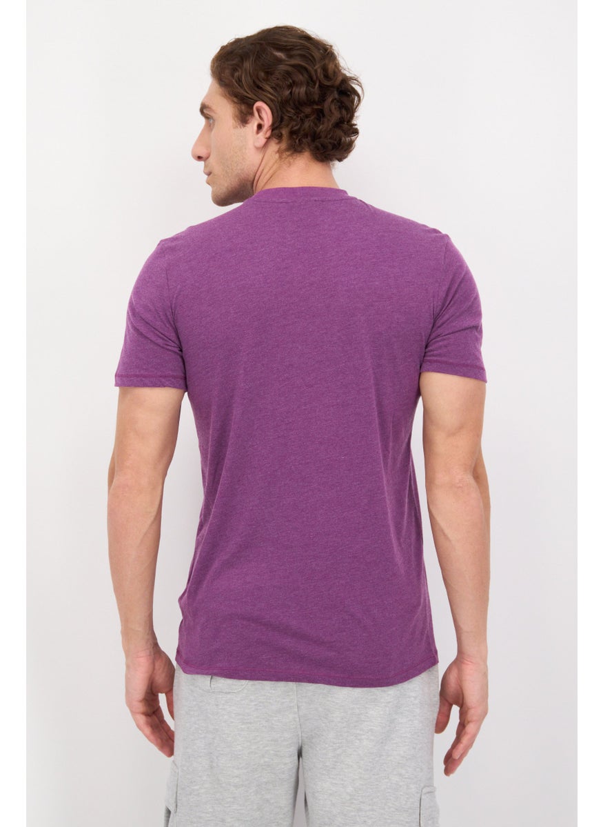 umbro - Men Sportswear Fit  Brand Logo Short Sleeves Outdoor T-Shirts, Purple - Image 1