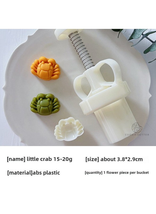 G20g Mid-Autumn Festival Mini Small Apple Moon Cake Mold Mini Pingan Fruit Mung Bean Cake Fruit Cake Hand Pressing Mold-Color - Image 1