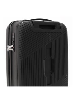GIORDANO Unbreakable Hardshell PP Luggage Trolley Bag 20 inch Cabin Size With Double Spinner Wheels,Black  - Image 3
