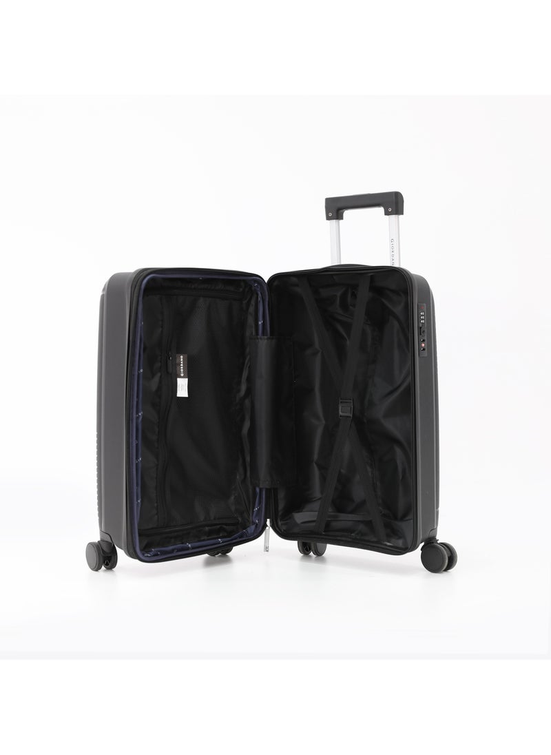 GIORDANO Unbreakable Hardshell PP Luggage Trolley Bag 20 inch Cabin Size With Double Spinner Wheels,Black  - Image 2