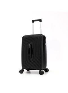 GIORDANO Unbreakable Hardshell PP Luggage Trolley Bag 20 inch Cabin Size With Double Spinner Wheels,Black  - Image 1