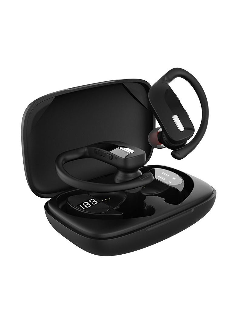 Generic - T17 TWS Bluetooth Headset Display Power Noise Reduction Ear-Hanging Sports Wireless Bluetooth Headset - Image 1
