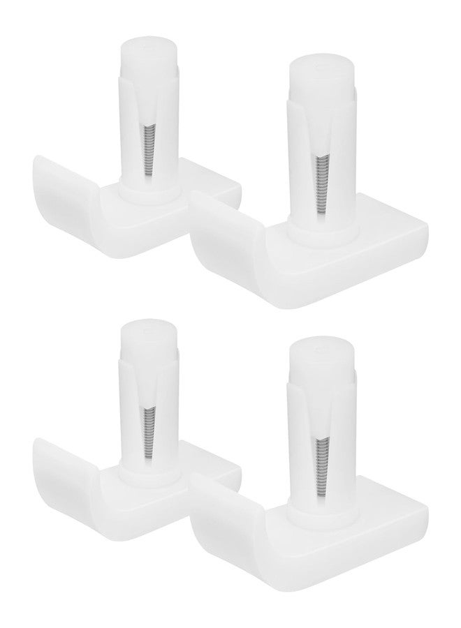 Hiumtree 4 Pcs Universal Premium Walker Glide Skis Replacement Ski Glides White Durable Coaster Gliders for Safety Stability - Image 1