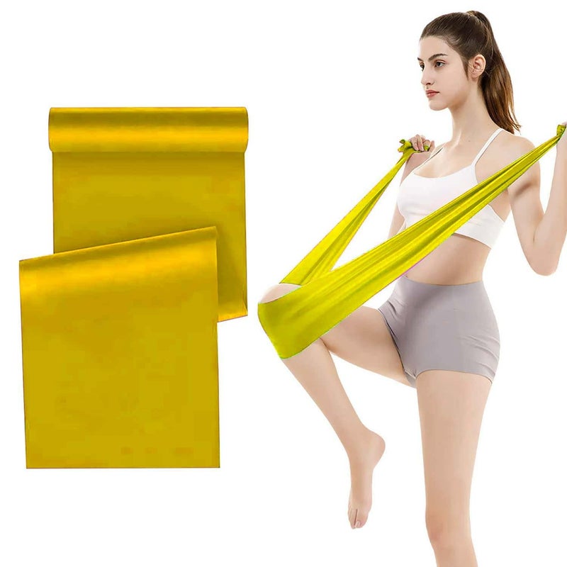 Physiogears Resistance Band 1.5 Meters Therapy Band - Exercise Band for Gym, Workout, Yoga, Physical Therapy, Home Exercise Training for Women & Men (Yellow) - Image 1