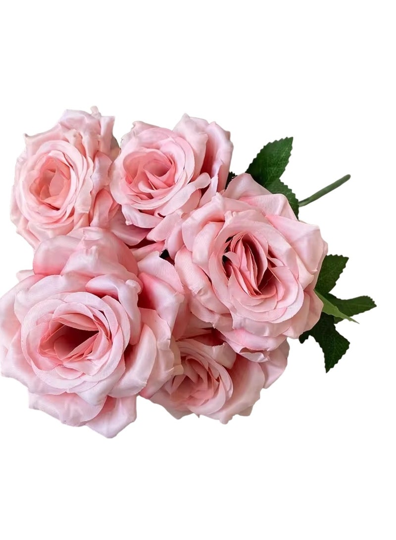 Pack of 2 5-Head Diamond Rose Artificial Flower Assorted