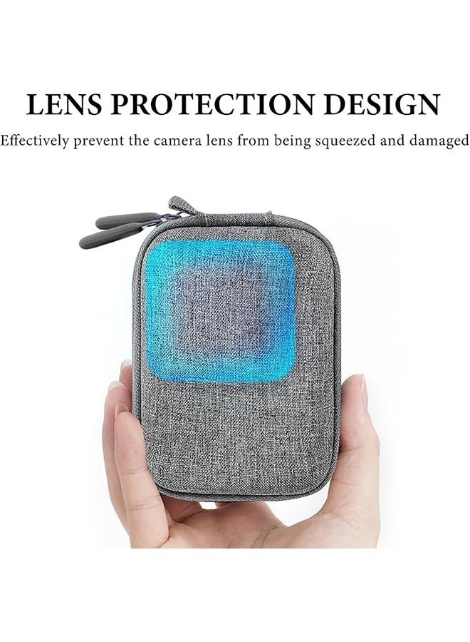 Protective Carrying Case for DJI Osmo Action 6, Lightweight & Durable, Portable Compact Storage Bag Compatible with DJI Osmo Action 6 Protective Case, Storage Case with Wrist Strap, Camera Accessories (Grey) - Image 5