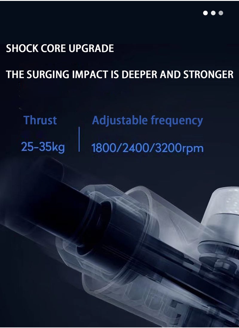 EqiEch Deep Tissue Portable Massage Gun 6 Massage Heads Set With Bag  - Image 5