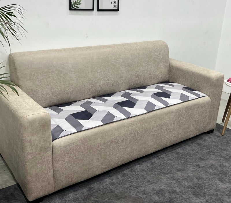 AMAZE ATTIRES Polycotton Printed Sofa Seat Cover For 3 Seater With Heavy Antiskid Backing & Easily Machine Washable Sofa Seat Runner For Couch Or Home Living Area (22 X 68 Inches) Aasr007 - Image 3