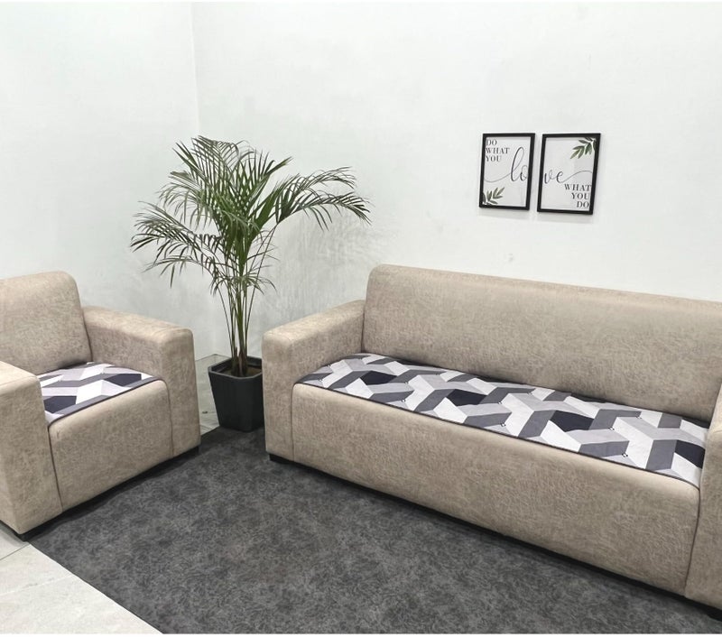 AMAZE ATTIRES Polycotton Printed Sofa Seat Cover For 3 Seater With Heavy Antiskid Backing & Easily Machine Washable Sofa Seat Runner For Couch Or Home Living Area (22 X 68 Inches) Aasr007 - Image 4